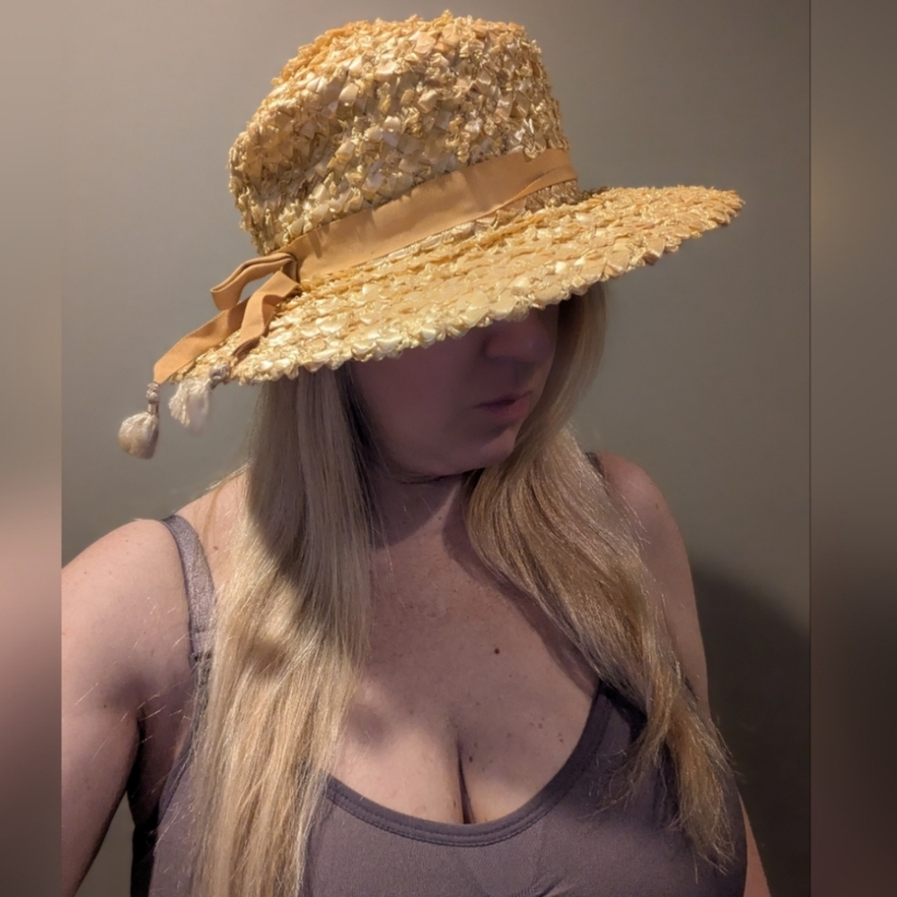 Vintage Straw Weave Hat
